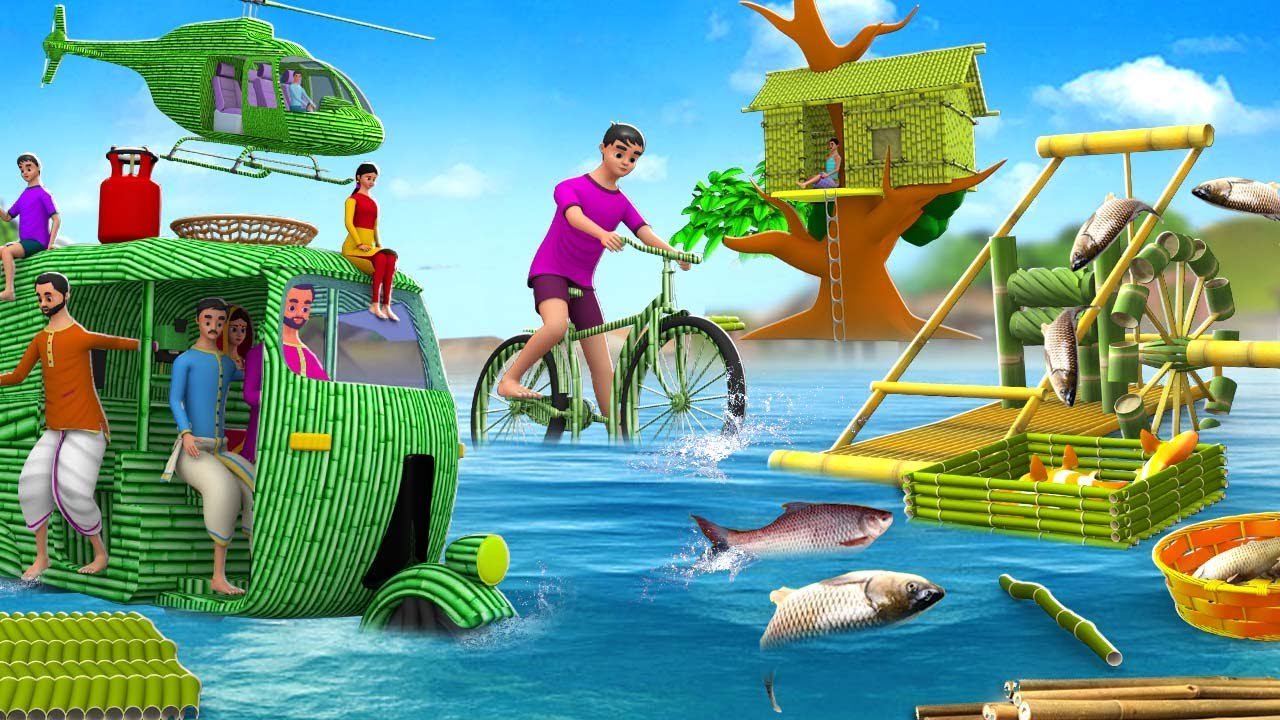 ग़रीब जादुई बाँस की कहानियाँ cartoon video cartoon video