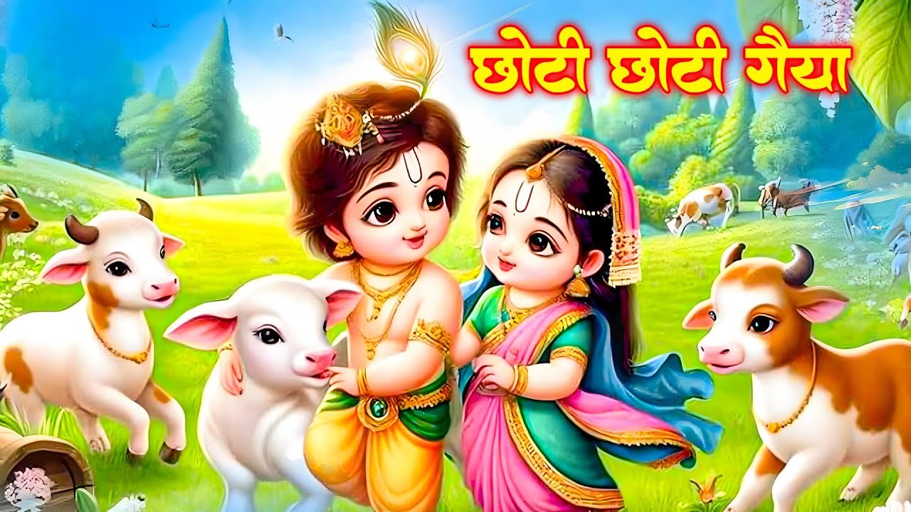 छोटी छोटी गैया छोटे छोटे ग्वाल। Choti Choti Gaiya Chote Chote Gwal। Little Krishna Song #krishnasong