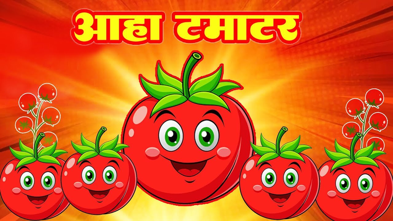 आहा टमाटर | Aaha Tamatar Bade Mazedar | Hindi Poem For Kids | Chunmun Rhymes Tamatar Mazedar Song