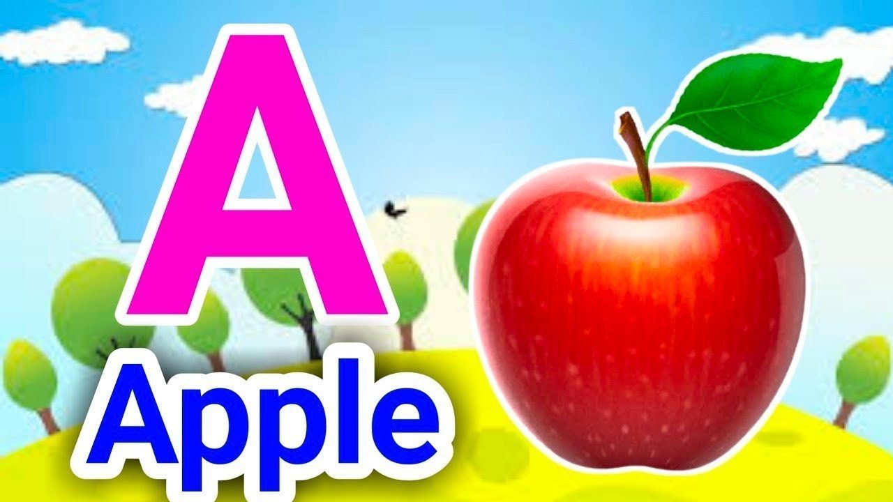 Phonics Song with TWO Words – A For Apple – ABC Alphabet Songs with Sounds for Children l cartoon video